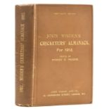 Cricket.- Wisden (John) John Wisden's Cricketers' Almanack for 1912, original brown cloth, gilt, …