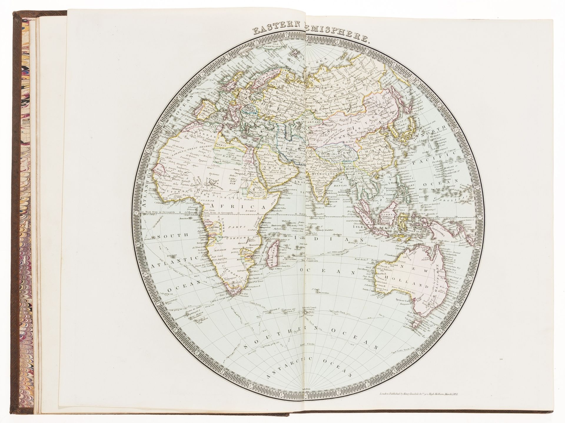 Atlases.- Teesdale (Henry, publisher) A New General Atlas of the World, handsomely bound, 1832. - Image 4 of 5