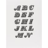 Typography.- Mosley (James) Ornamented Types. 23 Alphabets from the Foundry of Louis John Pouchee, …