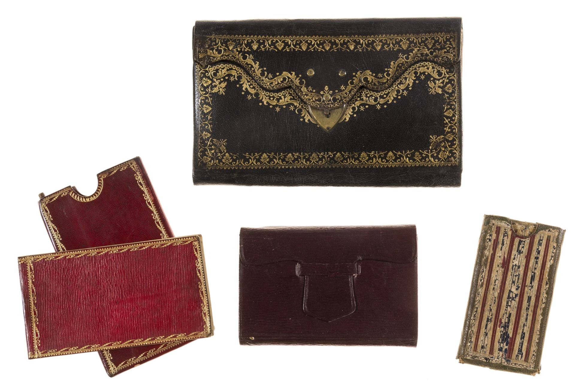 Bindings.- Black morocco wallet attractively tooled in gilt, [c.1753] and others (4) - Image 2 of 2