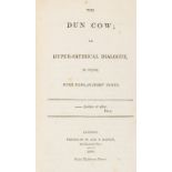 Landor (Walter Savage) The Dun Cow; An Hyper-Satirical Dialogue, in Verse, first edition, Printed …