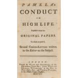 [?Kelly (John)] Pamela's Conduct in High Life..., 2 vol., first edition, contemporary calf, for …