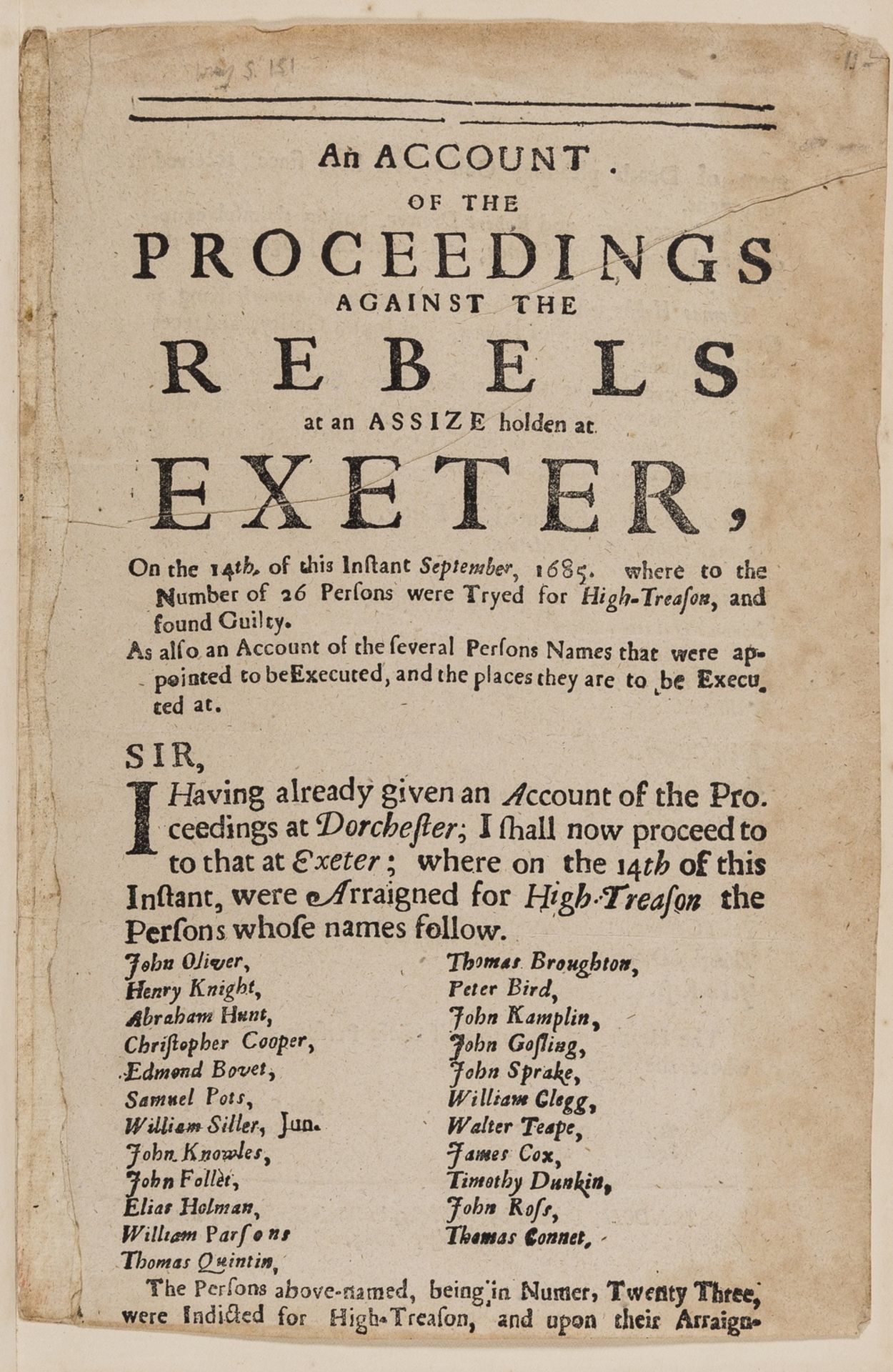 Rye House Plot.- Exact Account (An) of the Proceedings at the Old-Bayly...of the Tryal of the Lord …