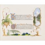 Calligraphic Manuscript.- Thomas (Mrs) & Lady Strange. The Alphabet of Wild Flowers..., …