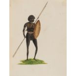 Australia.- Tetley (Joseph Swabey), attributed to. An Album of 12 drawings of Australian …