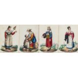 Italy.- [?Ferrari (Filippo)] Costumi di Roma..., hand-coloured engraved title & 35 plates, [Rome], …