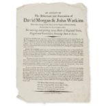 Dorset Executions.- An Account of The Behaviour and Execution of David Morgan & John Watkins Who …