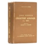 Cricket.- Wisden (John) ) John Wisden's Cricketers' Almanack for 1911, original brown cloth, gilt, …