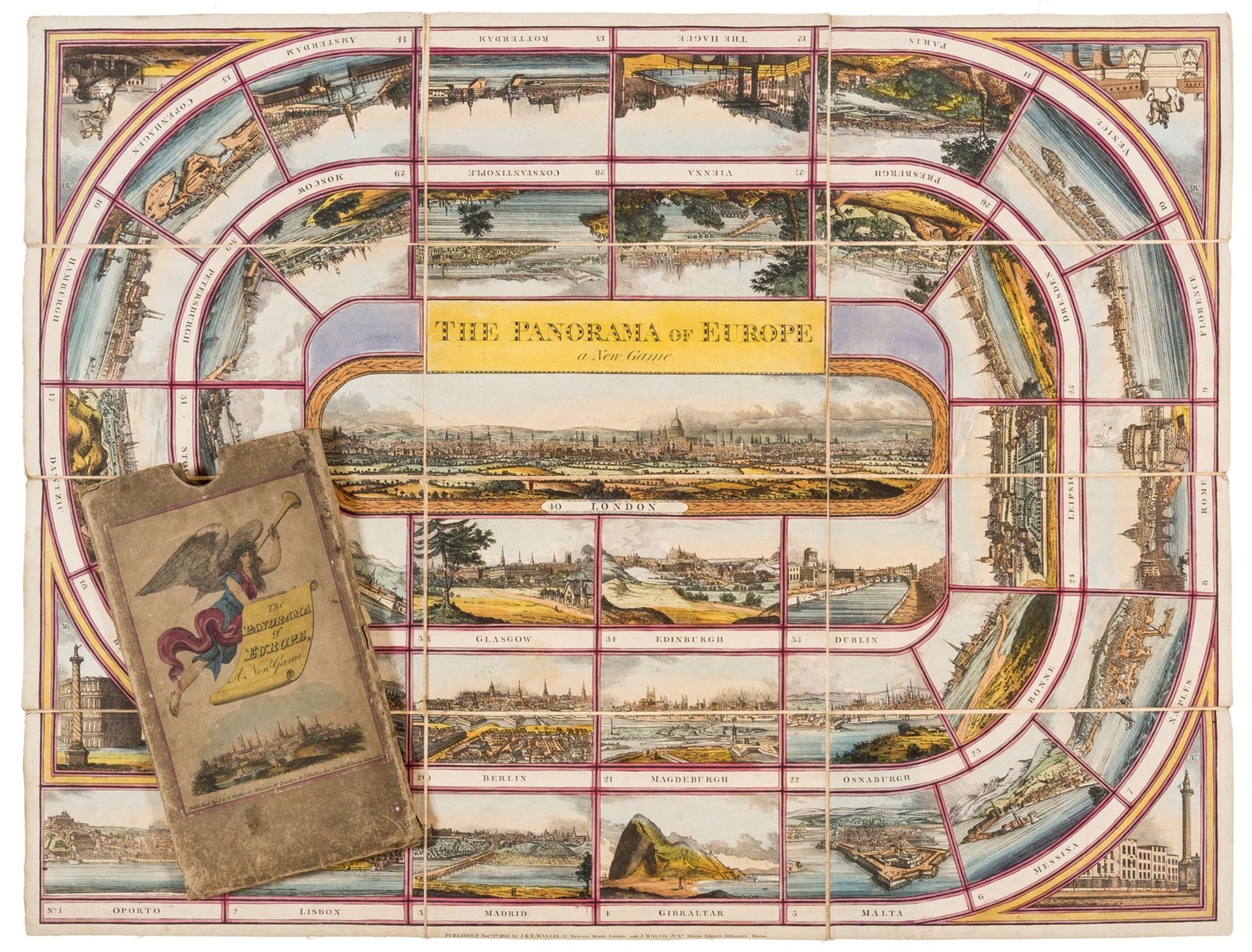 Game.- Wallis (J. & E., publishers) The Panorama of Europe, a New Game, J. & E.Wallis and J.Wallis …