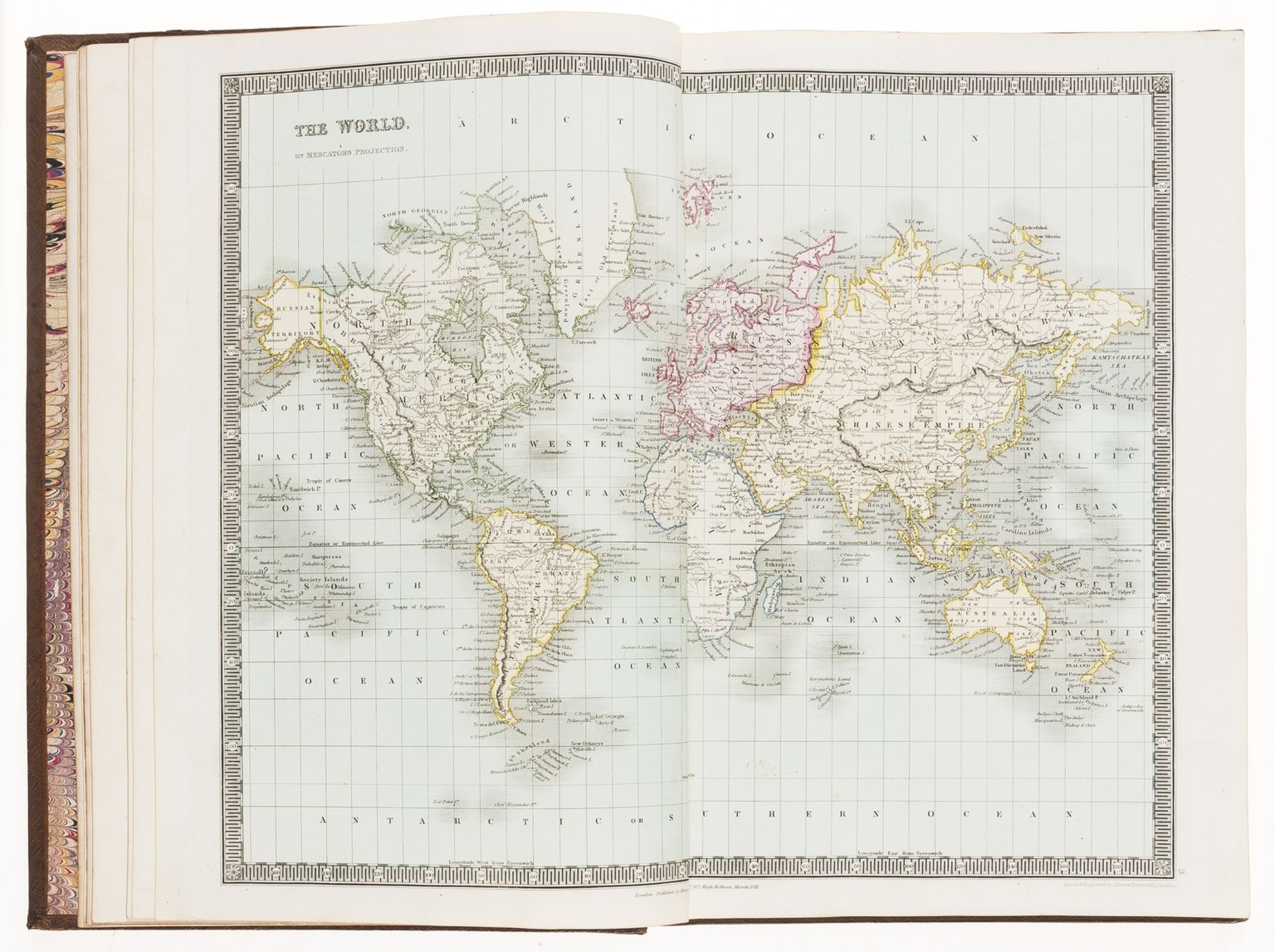 Atlases.- Teesdale (Henry, publisher) A New General Atlas of the World, handsomely bound, 1832. - Image 2 of 5