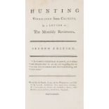 Hunting debate.- Hunting Vindicated from Cruelty, in a Letter to the Monthly Reviewers, rare, not …