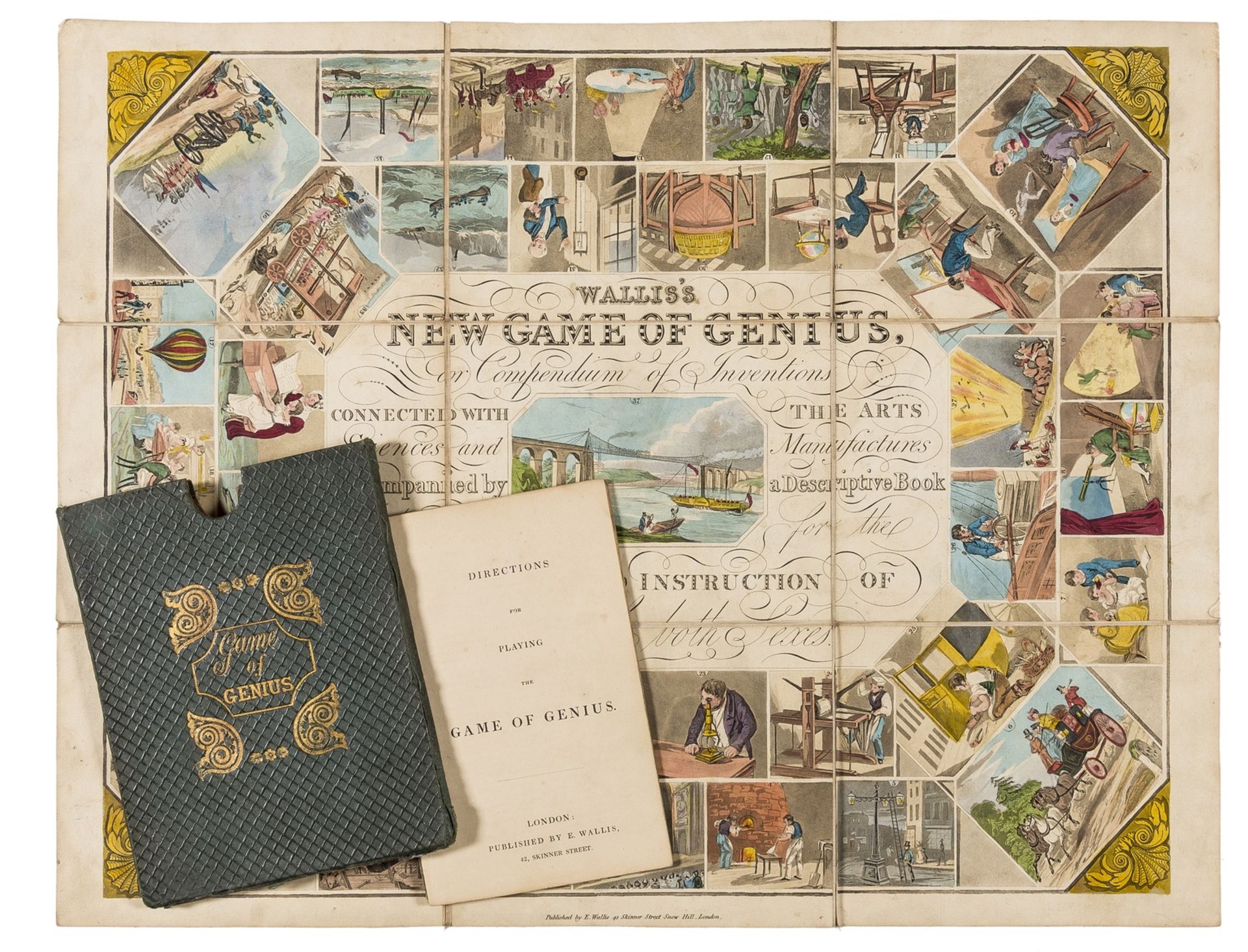 Game.- Wallis (Edward, publisher) Wallis's New Game of Genius..., E.Wallis, [c.1835].