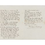 Kipling (Rudyard) Autograph Letter signed to J.H. Grieve answering questions on his short story …