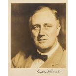 Roosevelt (Franklin D.) Portrait photograph signed, [c. 1930s].