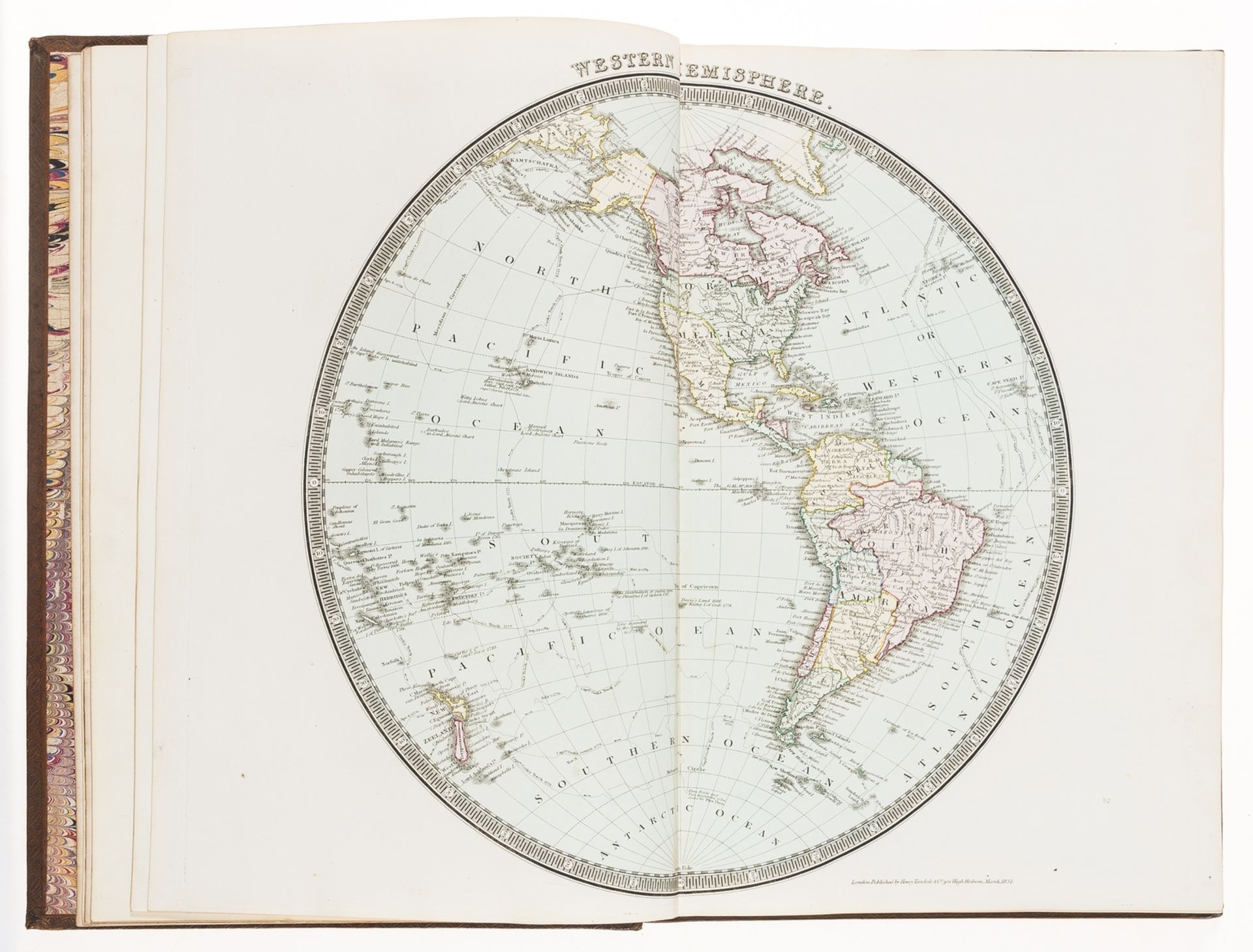 Atlases.- Teesdale (Henry, publisher) A New General Atlas of the World, handsomely bound, 1832. - Image 3 of 5