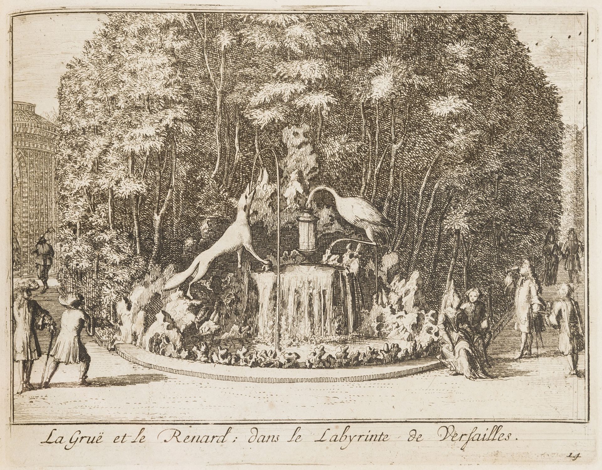 [Perrault (Charles)] Labyrinte de Versailles, engraved plates, Amsterdam, Adrien Schoonebeek, 1693.