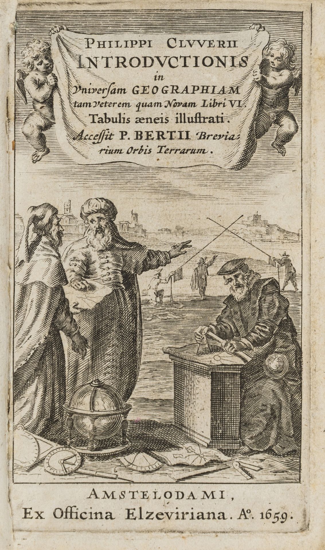 Cluverius (Philippus) Introductionis in Universam Geographiam, Amsterdam, ex Officina Elzeviriana, … - Image 3 of 4