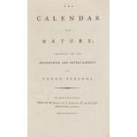 Aikin (John) The Calendar of Nature..., first edition, contemporary marbled wrappers, Warrington, …