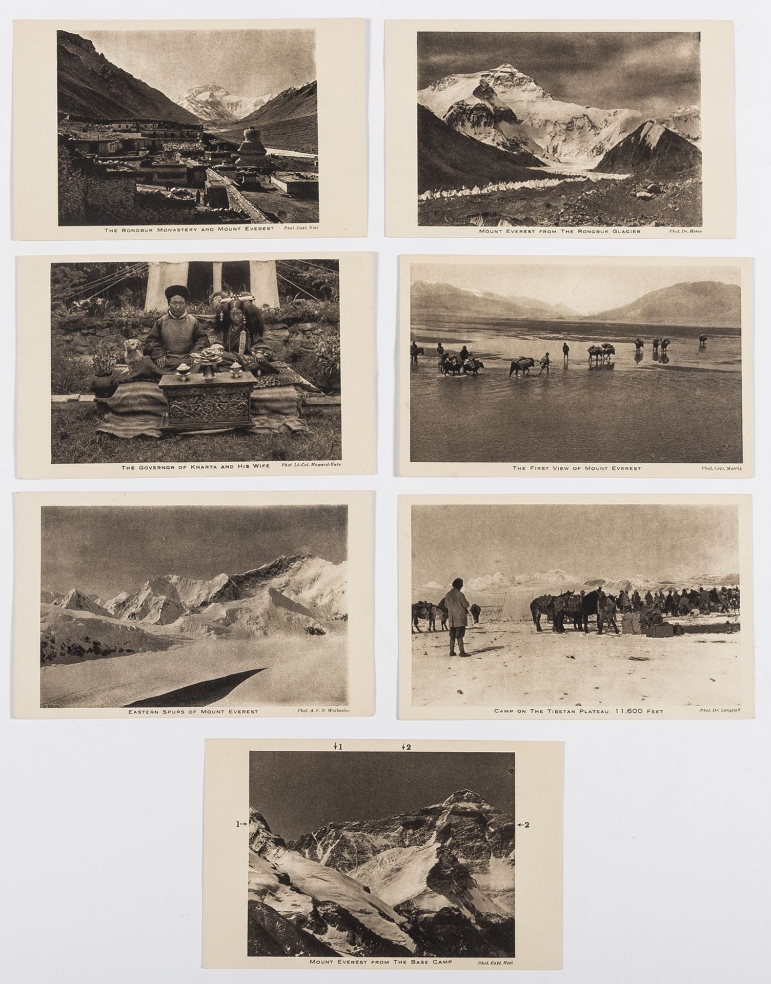 Mountaineering.- Mount Everest Committee. 15 Postcards of photographs taken by members of the 1922 … - Image 3 of 3