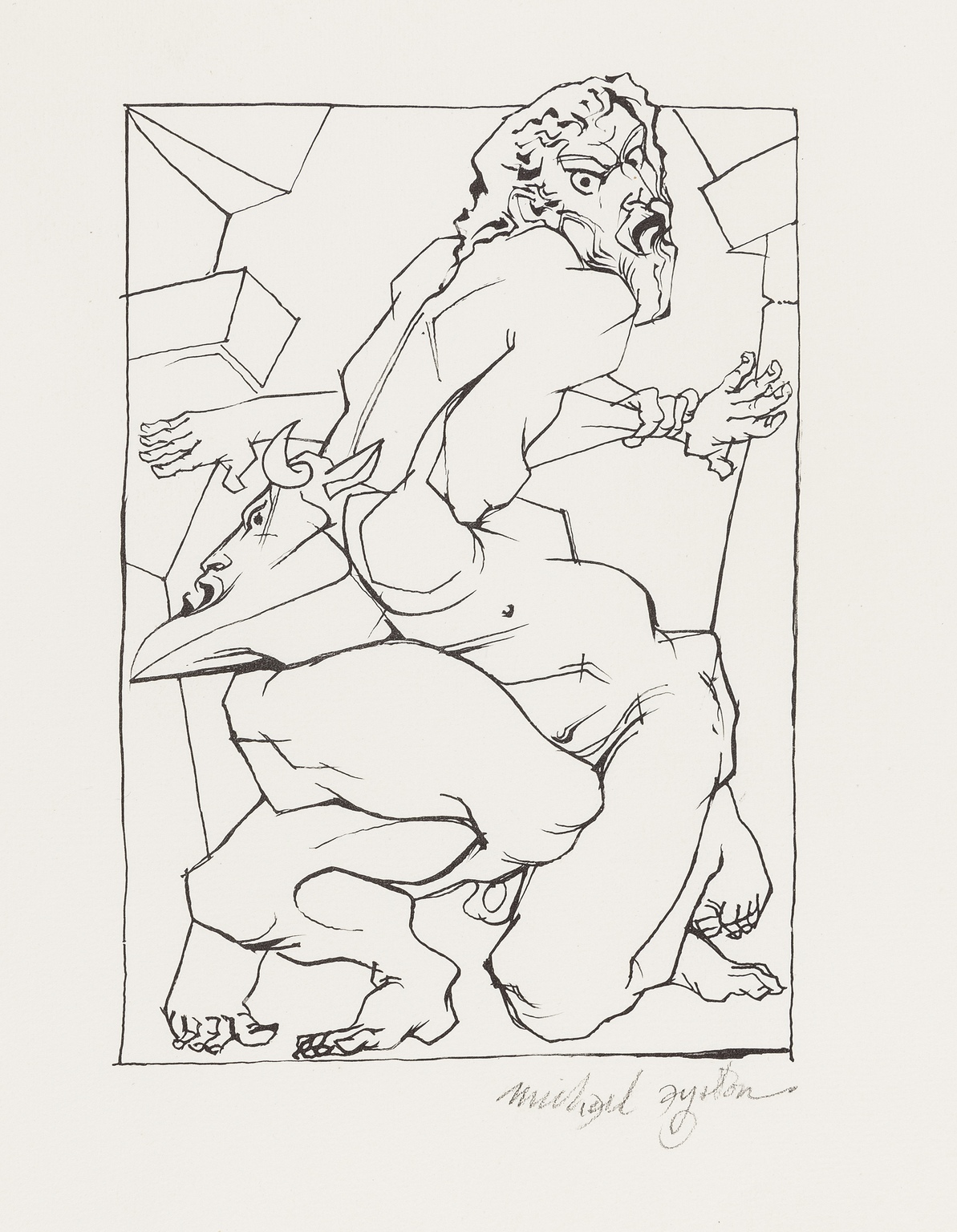 Ayrton (Michael) 2 ?proof lithographs for Geoffrey Bridson's Gilgamesh, 1 signed in pencil, … - Image 2 of 2