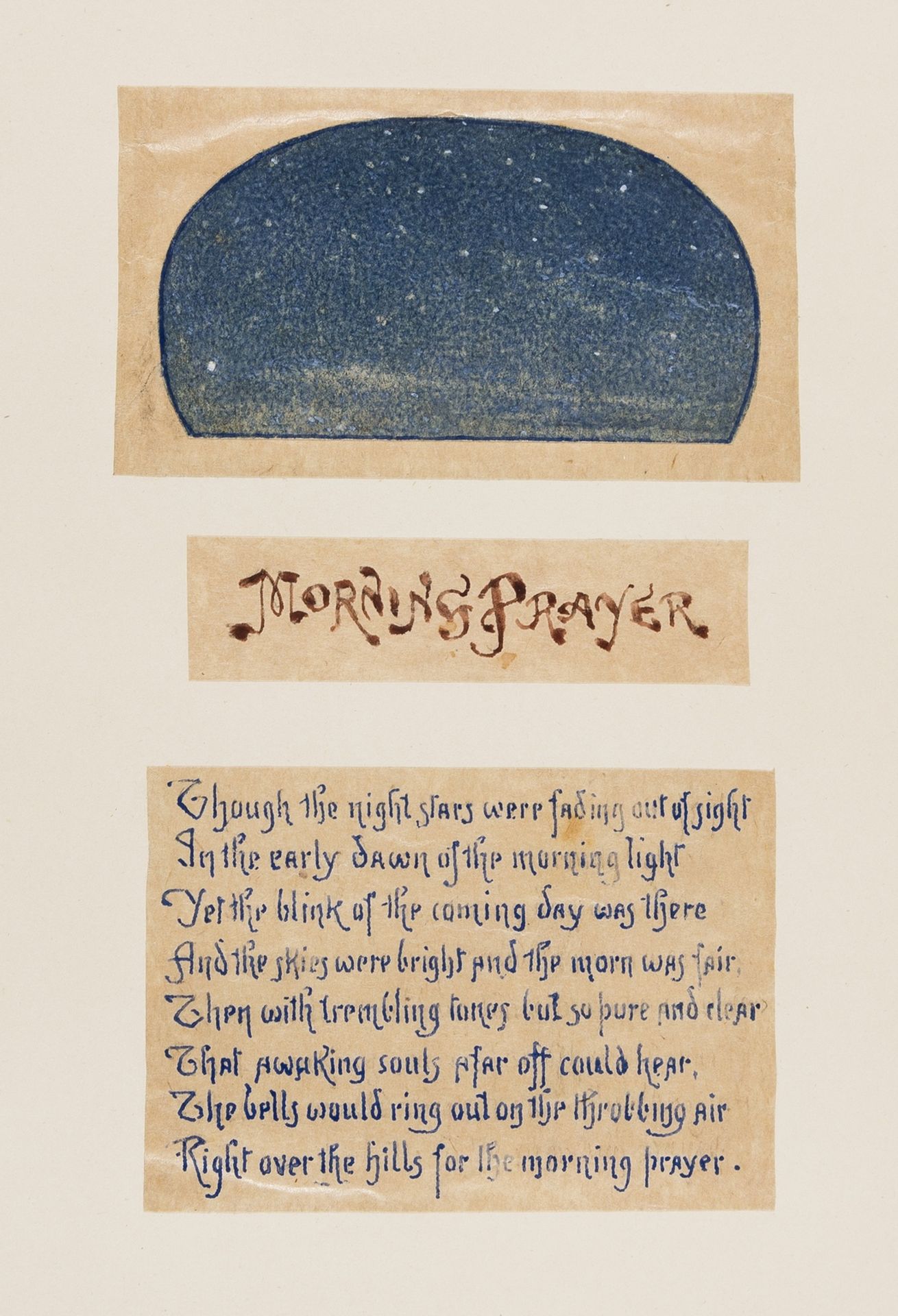 Original Illustration.- Dalziel (Thomas) Morning Prayer, 38 watercolour illustrations, 1896. - Image 3 of 4