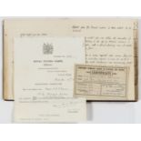 Royal Flying Corps.- Morris (Francis St. Vincent, pilot, war poet) Hints for Huns, autograph …