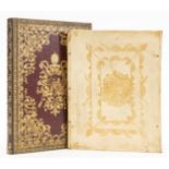 Armorial bindings.- An album of 10 ff. of blank paper, in 18th century armorial vellum; and …