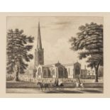 English Amateur artists.- Clarke of Scaldwell (George) Parish churches, a pair, 19th century; …