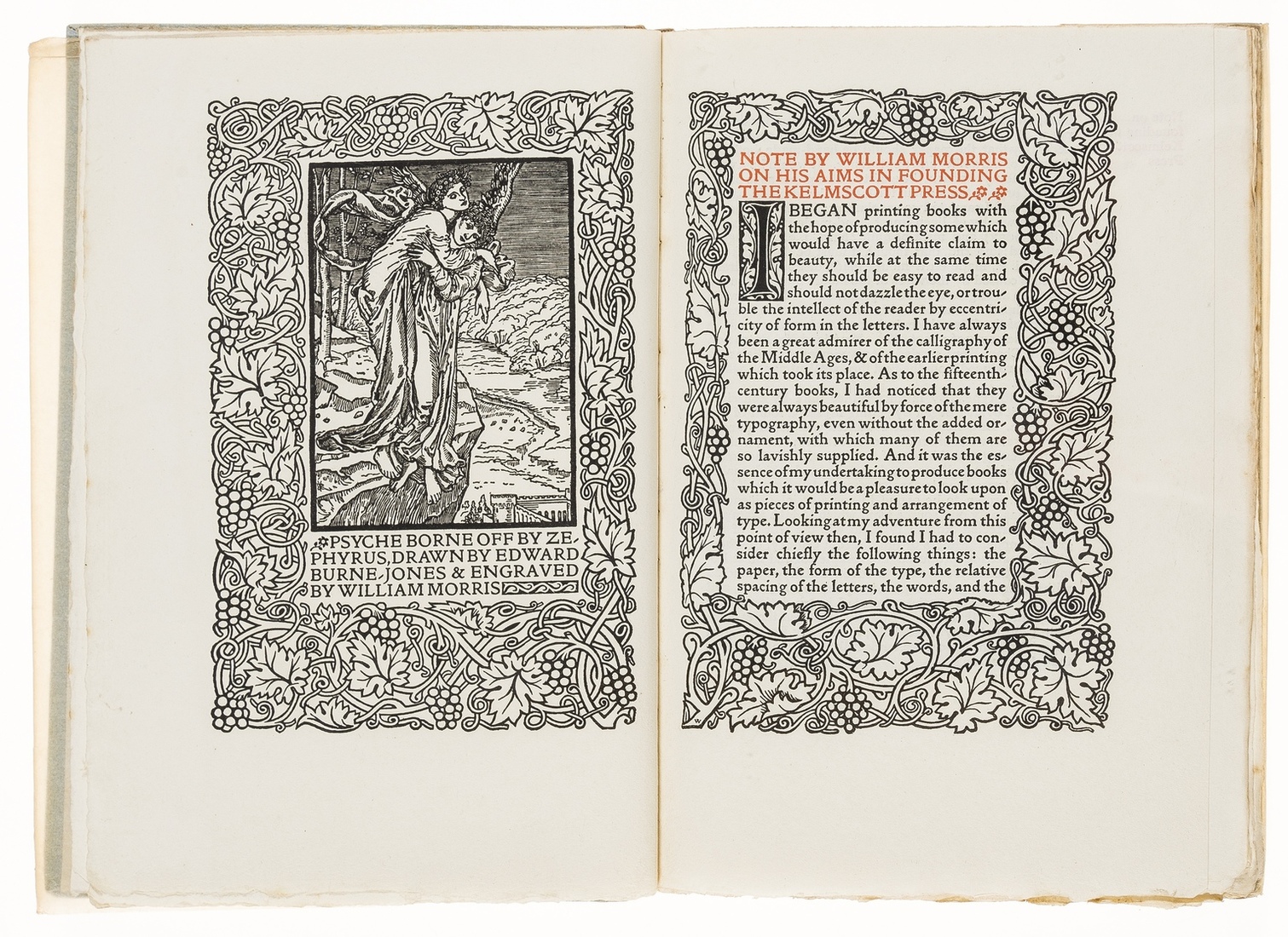 Kelmscott Press.- Morris (William) The Art and Craft of Printing, one of 210 copies, New Rochelle, …