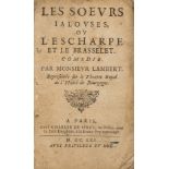 French theatre.- Lambert (M.) Les Soeurs Jalouses, ou L'Escharpe et le Brasselet. Comedie, Paris, …