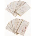 Chinese silk.- Collection of 15 samples of coloured silk threads in printed wrappers, [19th …