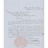 Second King of Siam.- Pinklao (King, Second King of Siam) Letter signed on behalf of the king and …