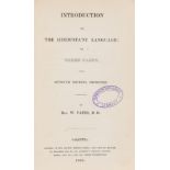 Language.- Yates (William) Introduction to the Hindustání language in three parts, Calcutta, …