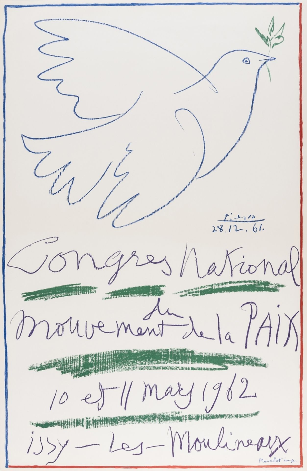 Pablo Picasso (1881-1973) (after) Congrès National du mouvement de la Paix (Czwiklitzer 207)