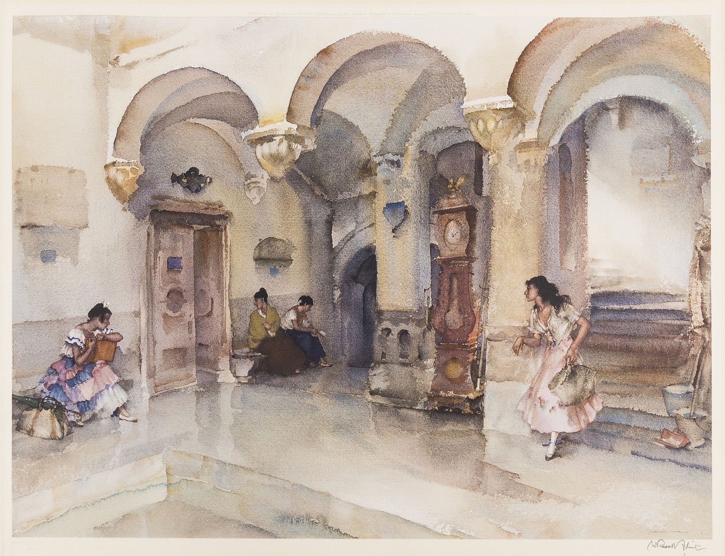 Sir William Russell Flint (1880-1969) La Mairie, Manosque