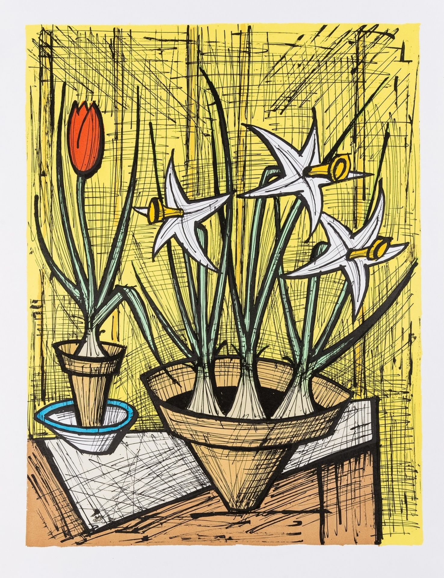 Bernard Buffet (1928-1999) Fleurs sur la Table