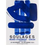 Pierre Soulages (b.1919) Poster for Musée Dynamique Dakar