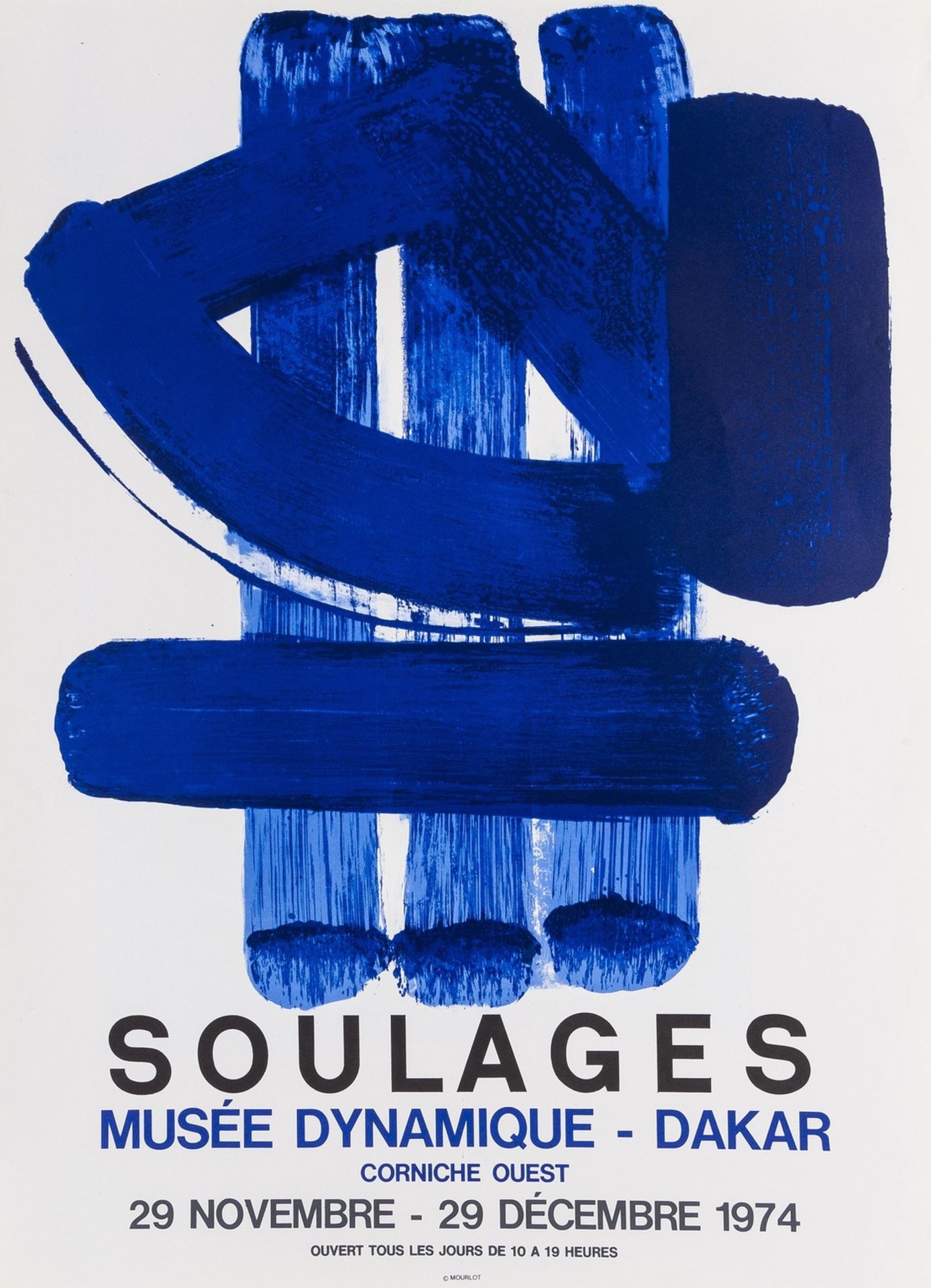 Pierre Soulages (b.1919) Poster for Musée Dynamique Dakar