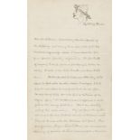 Field (Eugene) Autograph Letter signed to Benjamin Holt Ticknor, 1887, sending "two handsome …