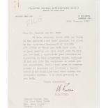 Calling Antarctica.- Fuchs (Sir Vivian) Typed Letter signed to Dennis Norden and Frank Muir, …