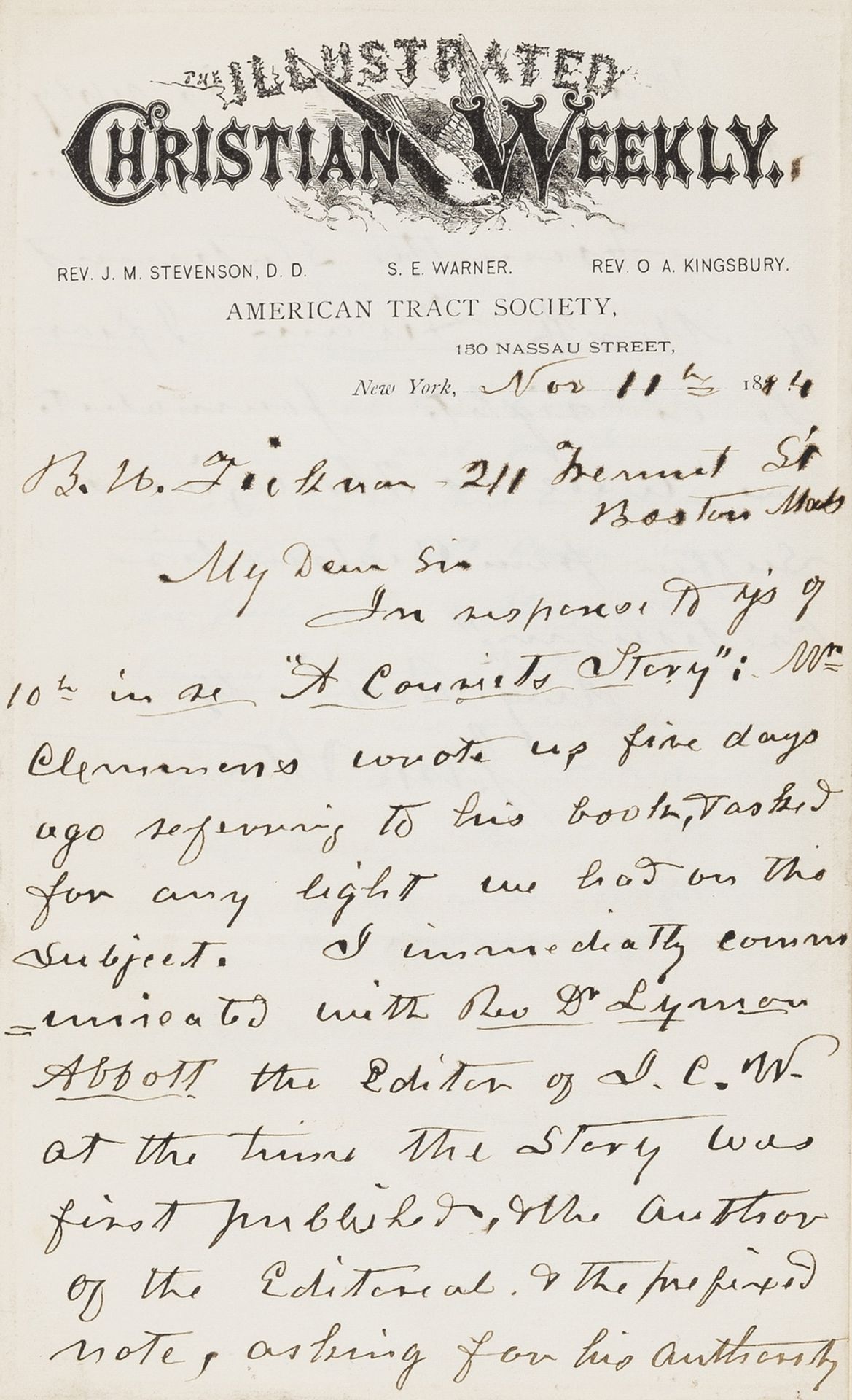 American Letters & others.- Collection, including: Julia Ward Howe, Thomas Wentworth Higginson, …