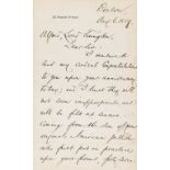 American Letters.- Collection, including: Benjamin Holt Ticknor to Alfred Lord Tennyson, Thomas …