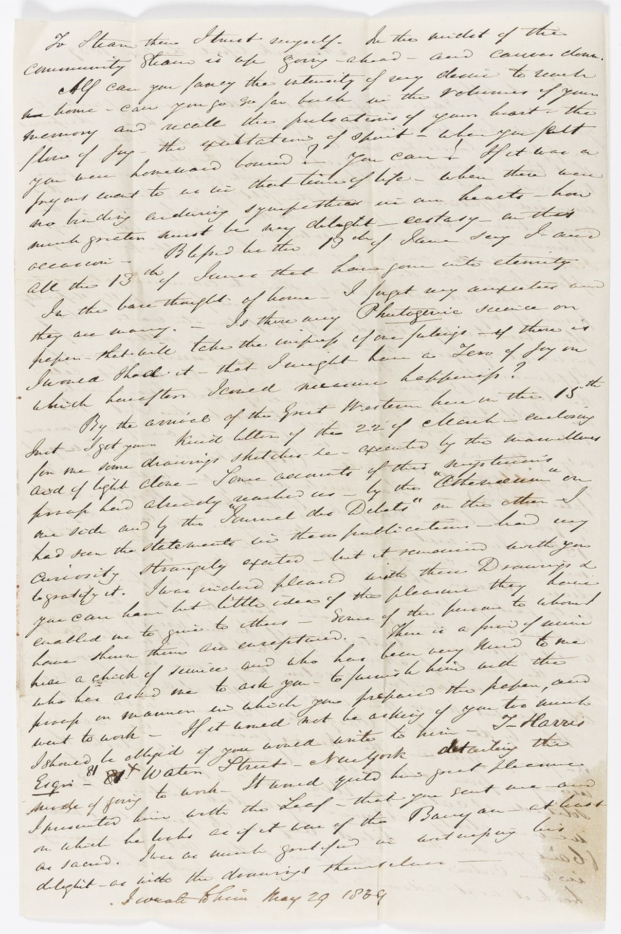 Early Photography.- Photogenic Drawings.- Taylor (Silas Badger) Autograph Letter signed to his …