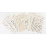 Criminologist's Letters.- Hawkins (Gordon Joseph) c. 40 whole or part Autograph Letters signed & 1 …