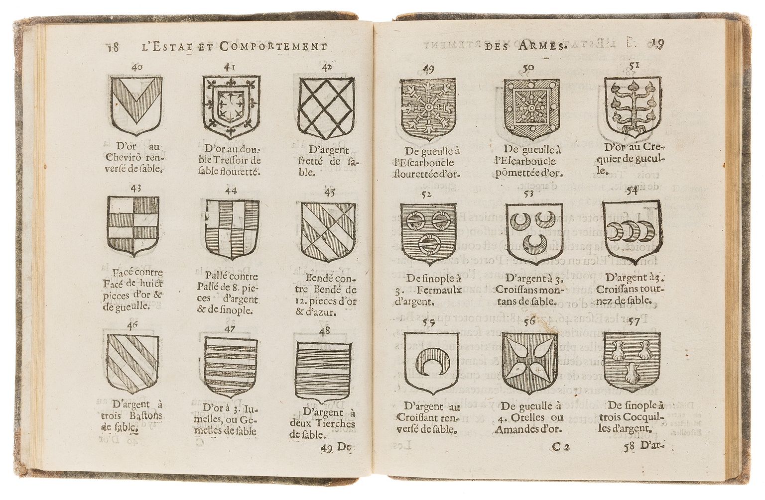 Heraldry.- Scohier (Jean) L'Estat et comportement des armes. Livre autant util, que necessaire à …