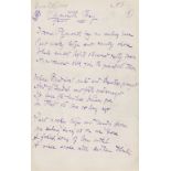 Perry (Nora, American poet and writer) Plymouth Bay, autograph poem, [c. 1880s]; and an ALs from …