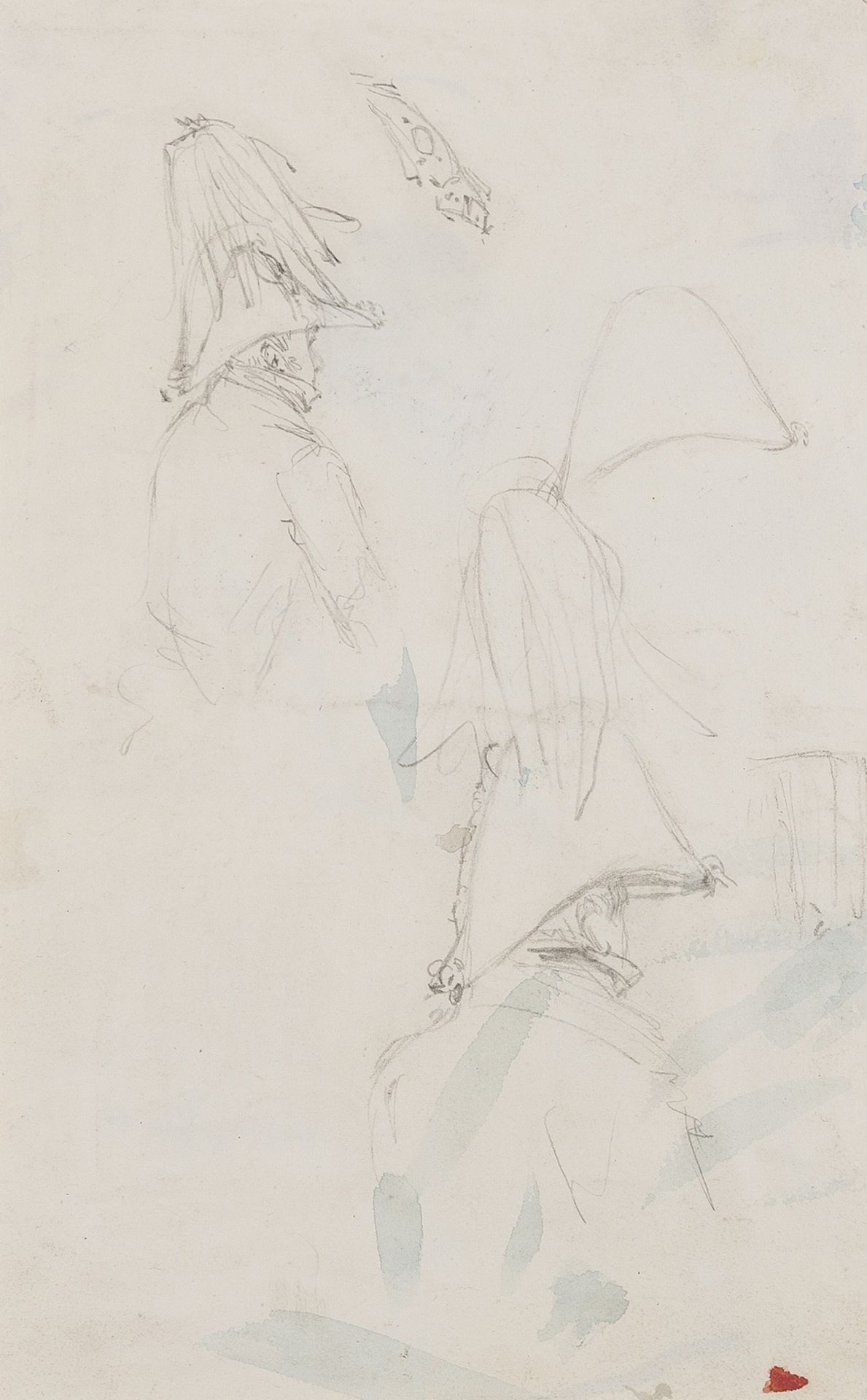 Dighton (Denis) Portrait of John Bostock (fl. 1826-1869); and three other drawings (4) - Image 3 of 5