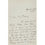 Dickens (Sir Henry Fielding Dickens, son of Charles Dickens) Autograph Letter signed to Caroline …