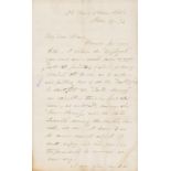 Saxe (John Godfrey) Autograph Letter signed to Benjamin Holt Ticknor, 1875, "I return the …