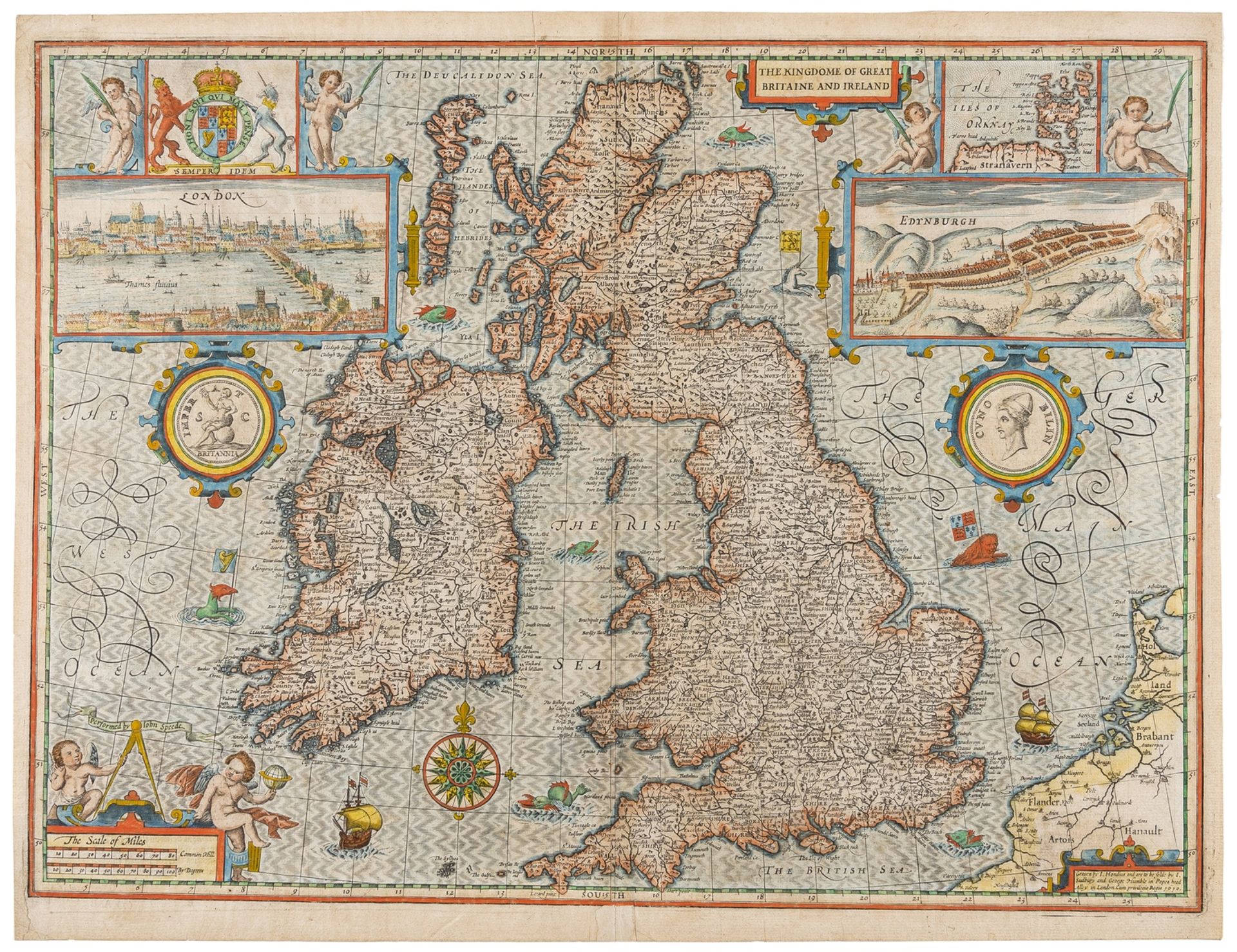 British Isles.- Speed (John) The Kingdome of Great Britaine and Ireland, first edition, c. 1610.